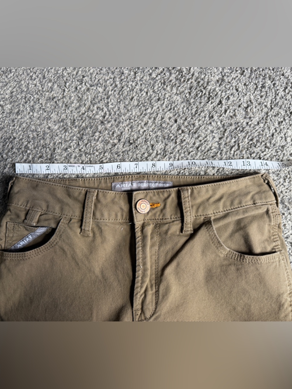 Ariat Brown Cargo Work Pants with Utility Pocket - Picture 3 of 16
